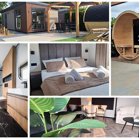'Relax Lodge Sea' - Wellness Lodge In Zeeland - Private Sauna - Airco - Garden - Outdoor Swimming Pool - Free Wifi, Towels & Bed Linen Heinkenszand Экстерьер фото