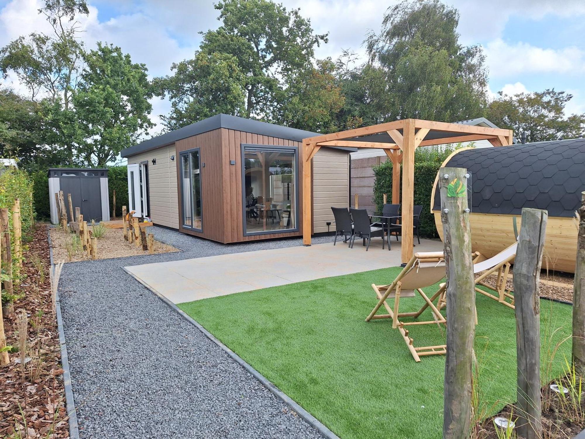 'Relax Lodge Sea' - Wellness Lodge In Zeeland - Private Sauna - Airco - Garden - Outdoor Swimming Pool - Free Wifi, Towels & Bed Linen Heinkenszand Экстерьер фото